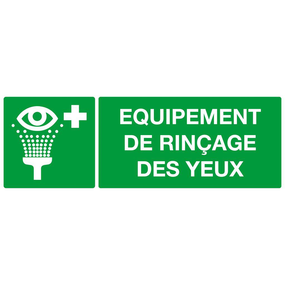 PANNEAU EQUIPEMENT DE RINCAGE DES YEUX 330X120MM TALIAPLAST - 626409