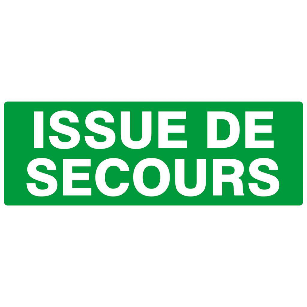 PANNEAU ISSUE DE SECOURS 330X120MM TALIAPLAST - 626432