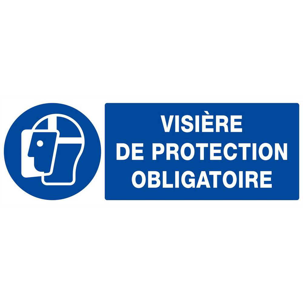 PANNEAU VISIERE DE PROTECTION OBLIGATOIRE 330X120MM TALIAPLAST - 626514