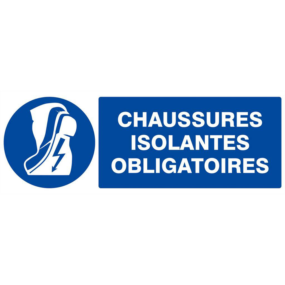 PANNEAU CHAUSSURES ISOLANTES OBLIGATOIRES 330X120MM TALIAPLAST - 626516