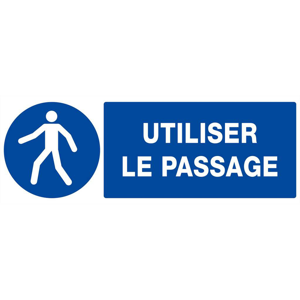 PANNEAU UTILISER LE PASSAGE 330X120MM TALIAPLAST - 626523