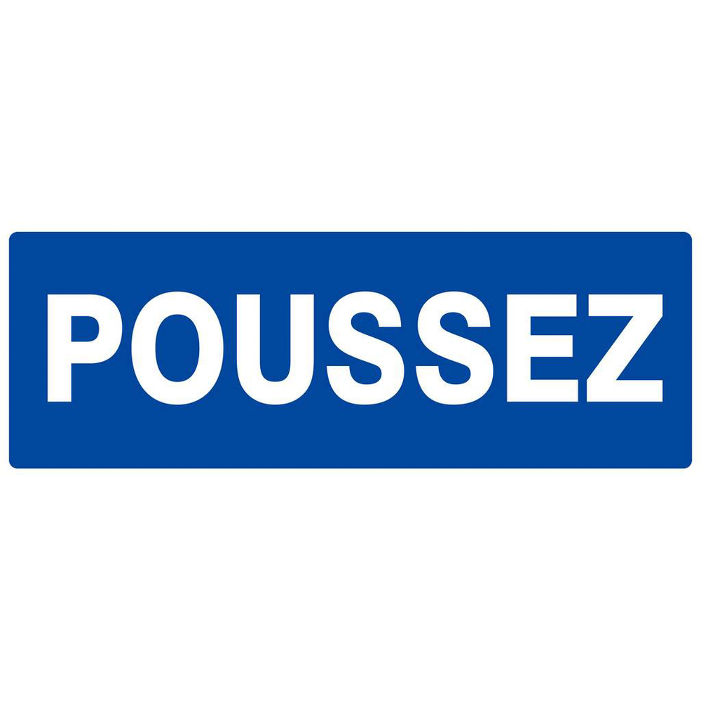 Panneau rigide POUSSEZ 330X120MM TALIAPLAST - 626605
