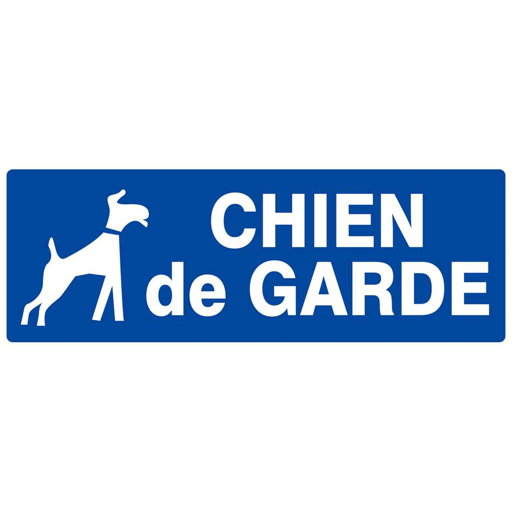 Panneau rigide CHIEN DE GARDE 330X120MM TALIAPLAST - 626612