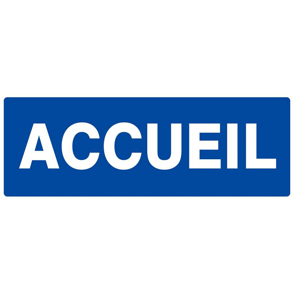 Panneau rigide ACCUEIL 330X120MM TALIAPLAST - 626623