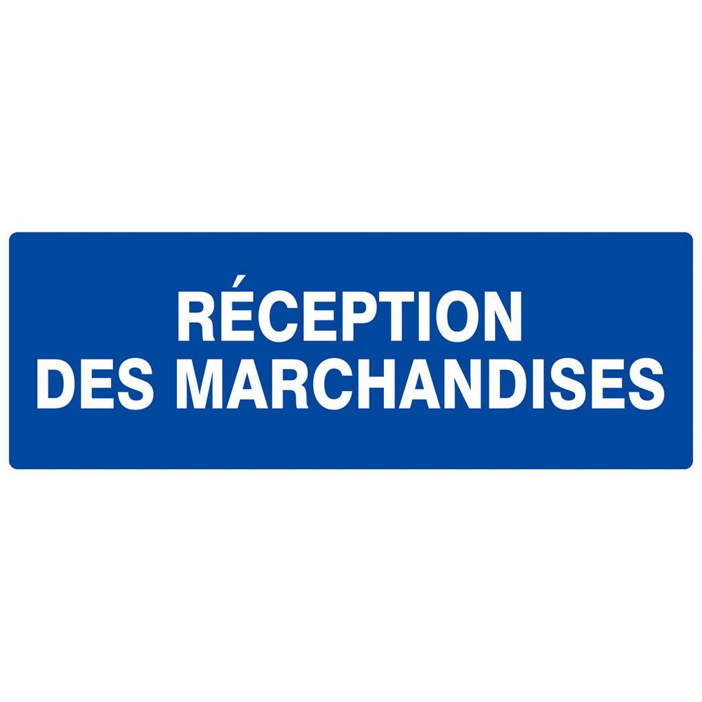 Panneau rigide RECEPTION DES MARCHANDISES 330X120MM TALIAPLAST - 626625