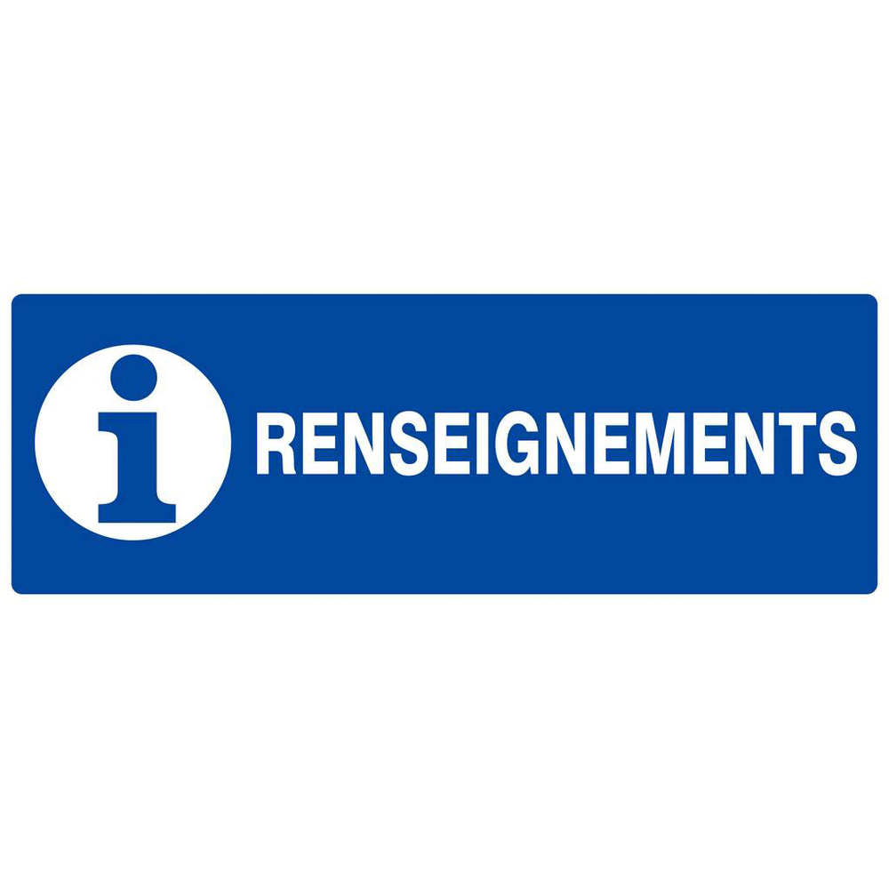 Panneau rigide RENSEIGNEMENTS 330X120MM TALIAPLAST - 626626
