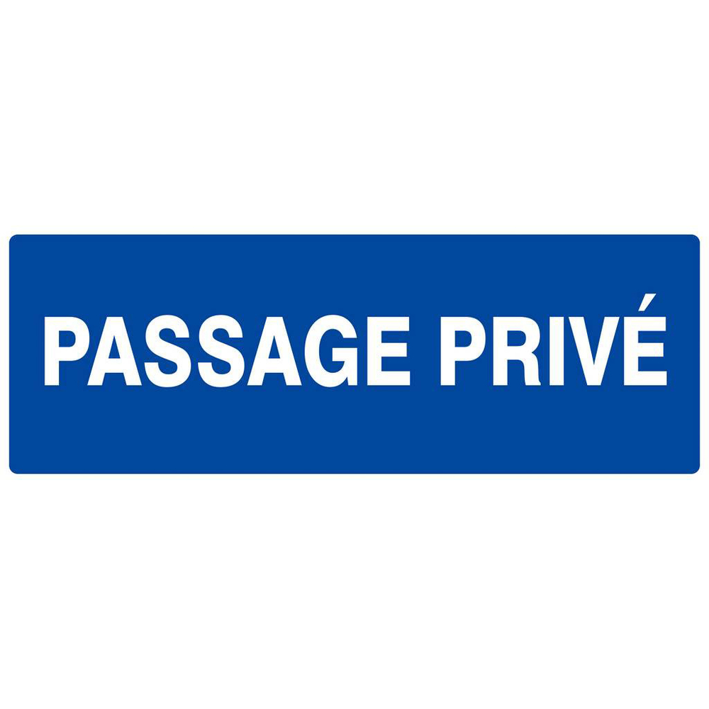 Panneau rigide PASSAGE PRIVE 330X120MM TALIAPLAST - 626635