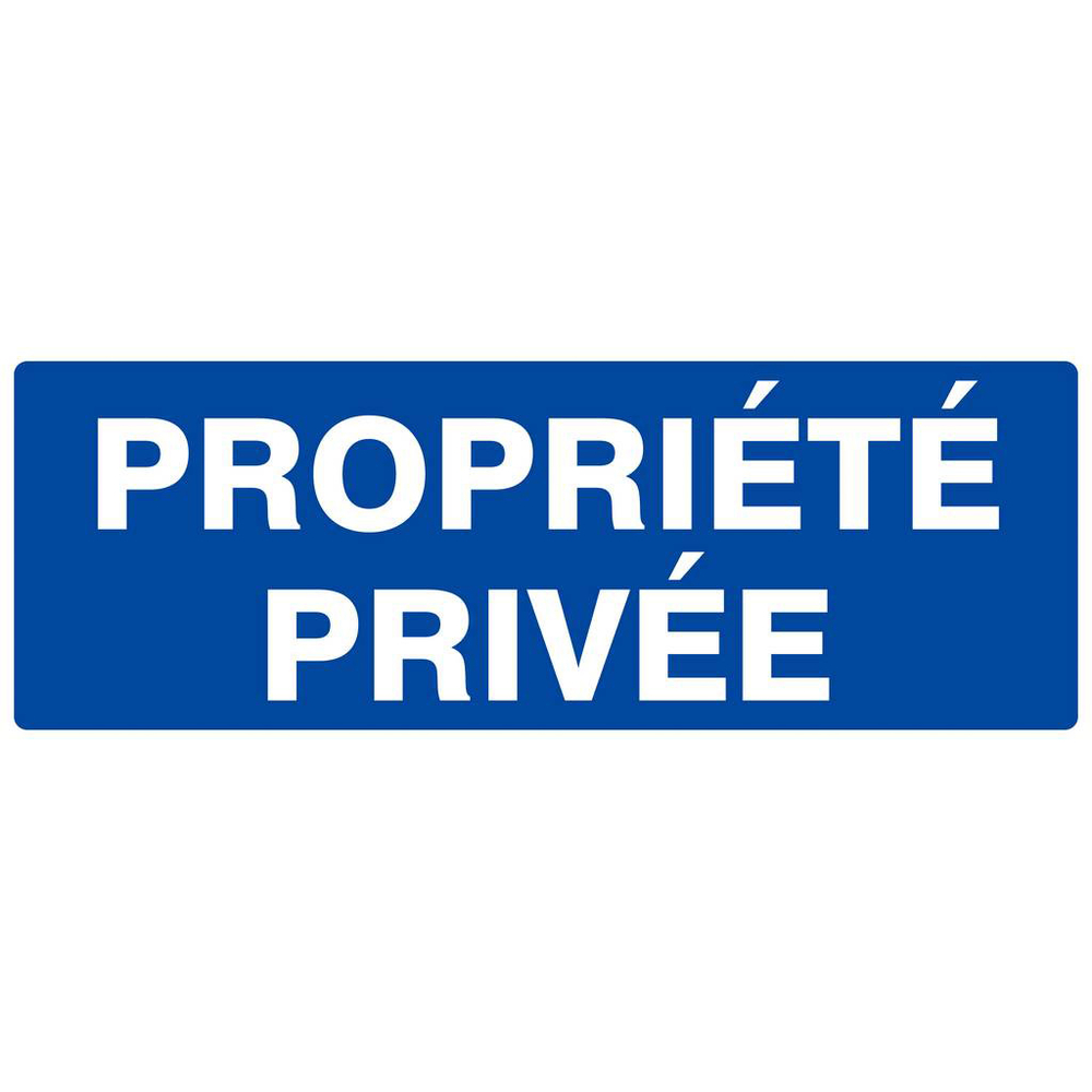 Panneau rigide PROPRIETE PRIVEE 330X120MM TALIAPLAST - 626643