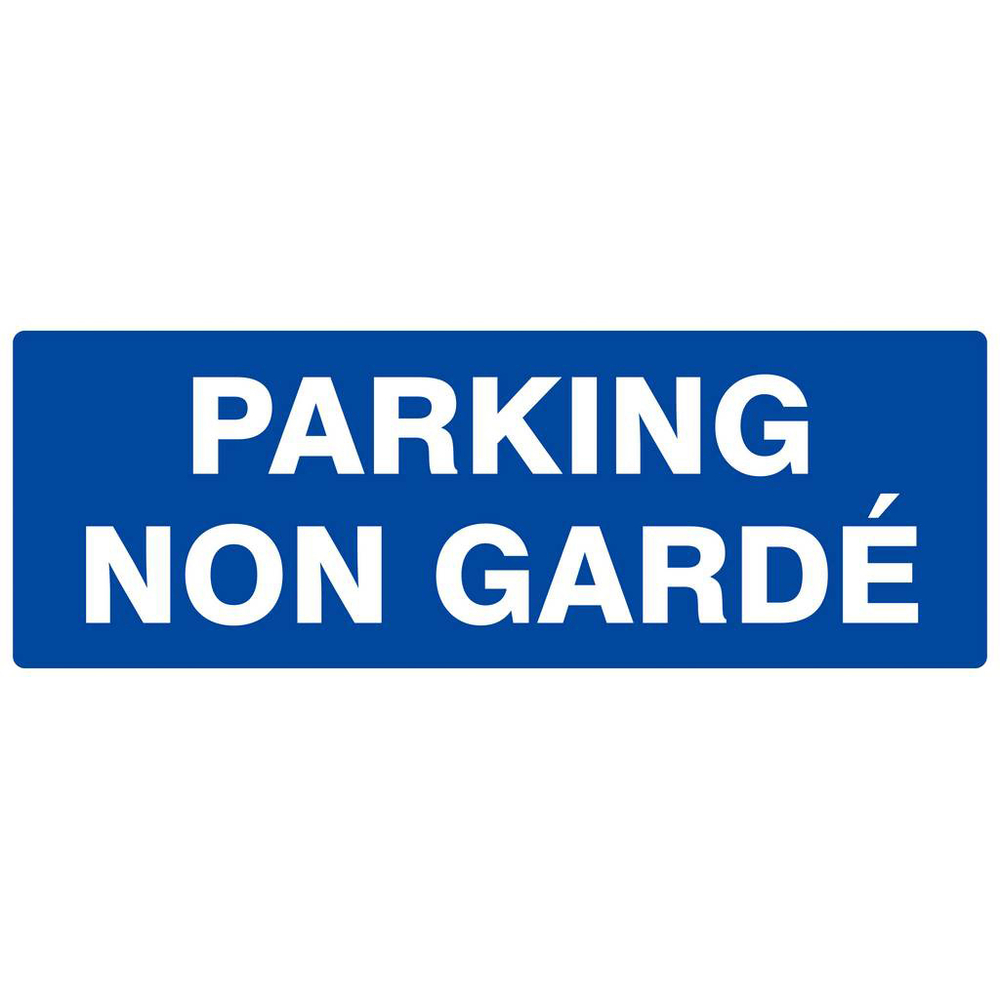 Panneau rigide PARKING NON GARDE 330X120MM TALIAPLAST - 626646