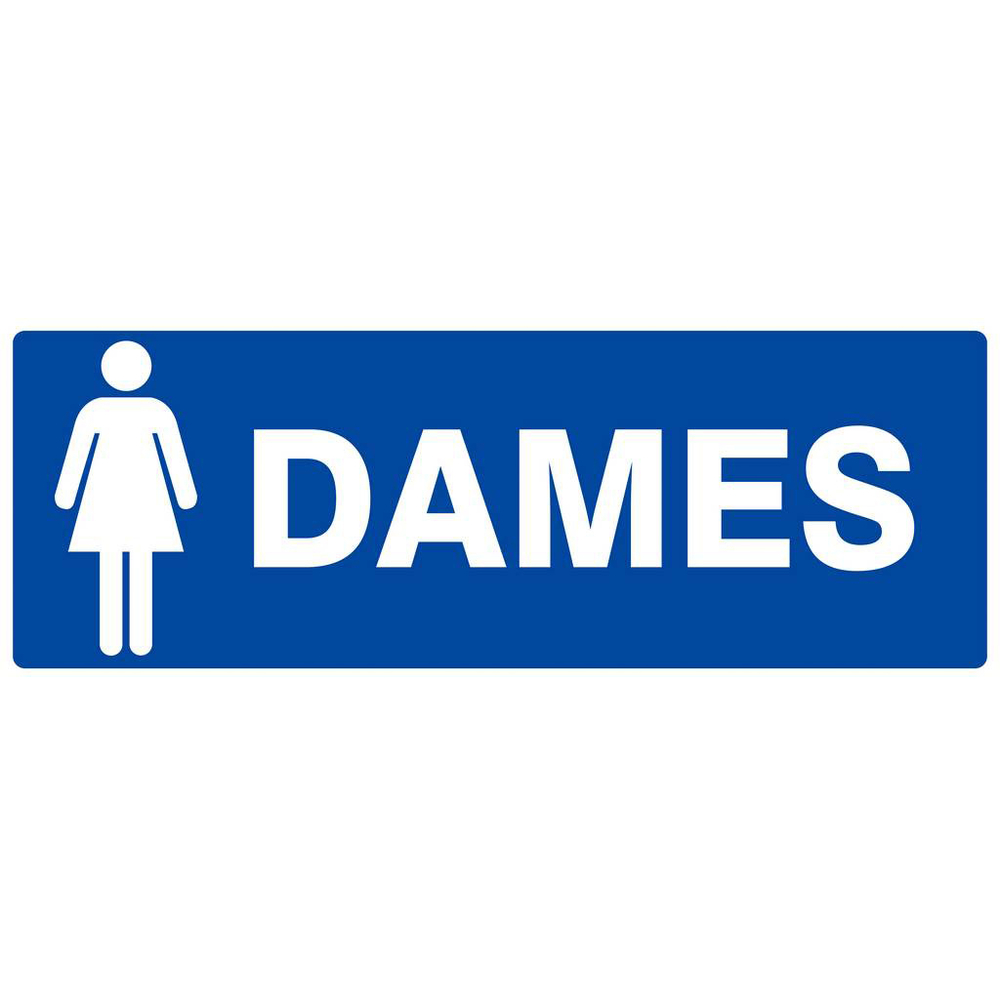 Panneau rigide TOILETTES DAMES 330X120MM TALIAPLAST - 626647