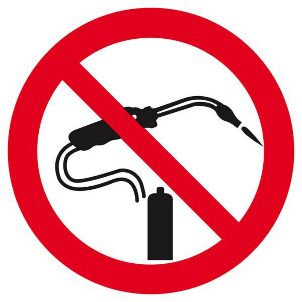 Panneau rigide INTERDICTION DE SOUDER Ø180MM TALIAPLAST - 627203