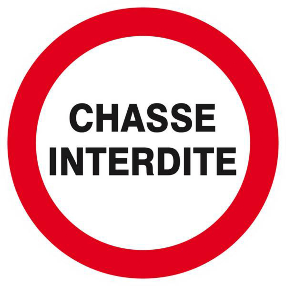 Panneau rigide CHASSE INTERDITE Ø180MM TALIAPLAST - 627206