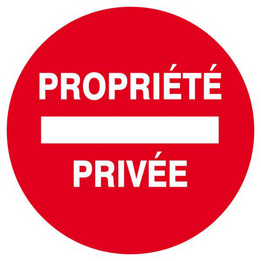 Panneau rigide PROPRIETE PRIVEE Ø180MM TALIAPLAST - 627225