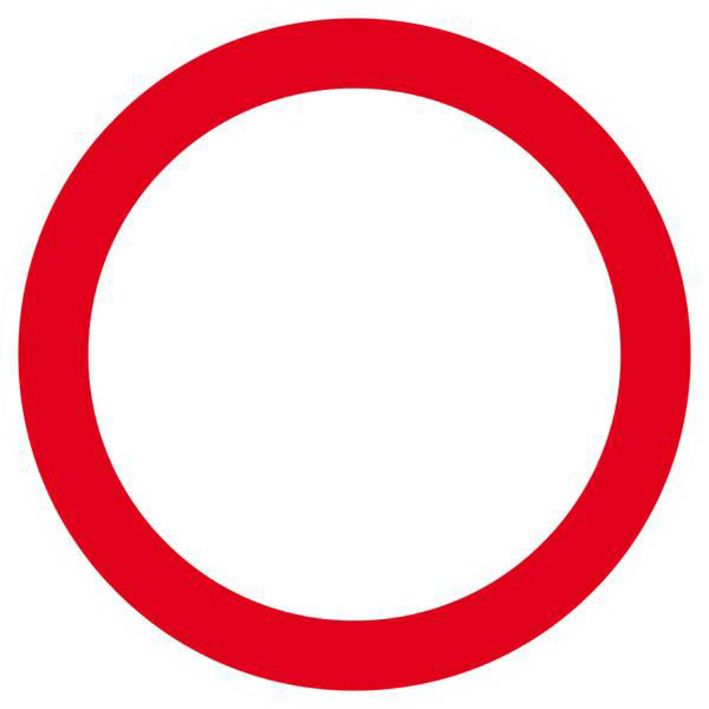 Panneau rigide INTERDIT A TOUT VEHICULE Ø180MM TALIAPLAST - 627227