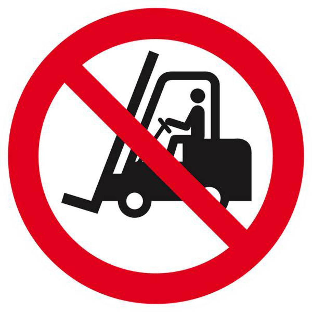Panneau rigide INTERDIT AUX VEHICULES INDUSTRIELS Ø180MM TALIAPLAST - 627251