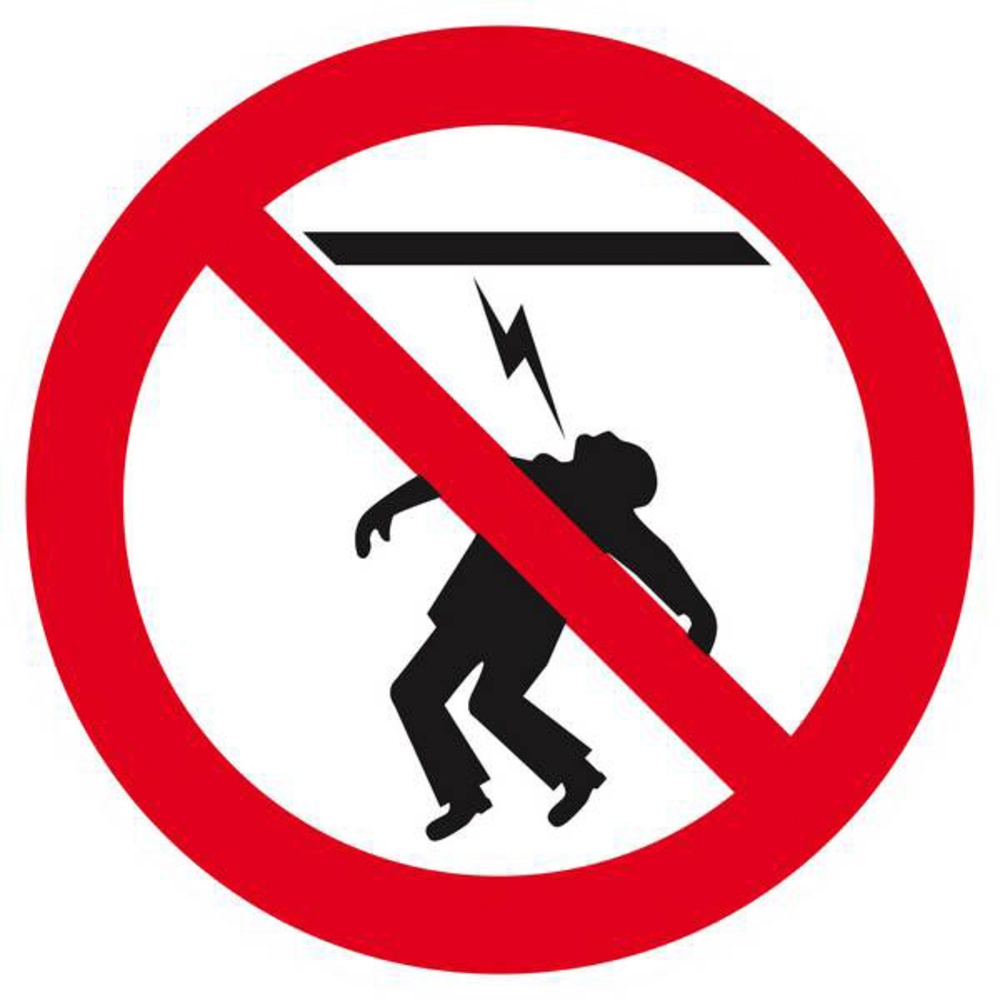 Panneau rigide HAUTE TENSION DEFENSE DE TOUCHER Ø180MM TALIAPLAST - 627254