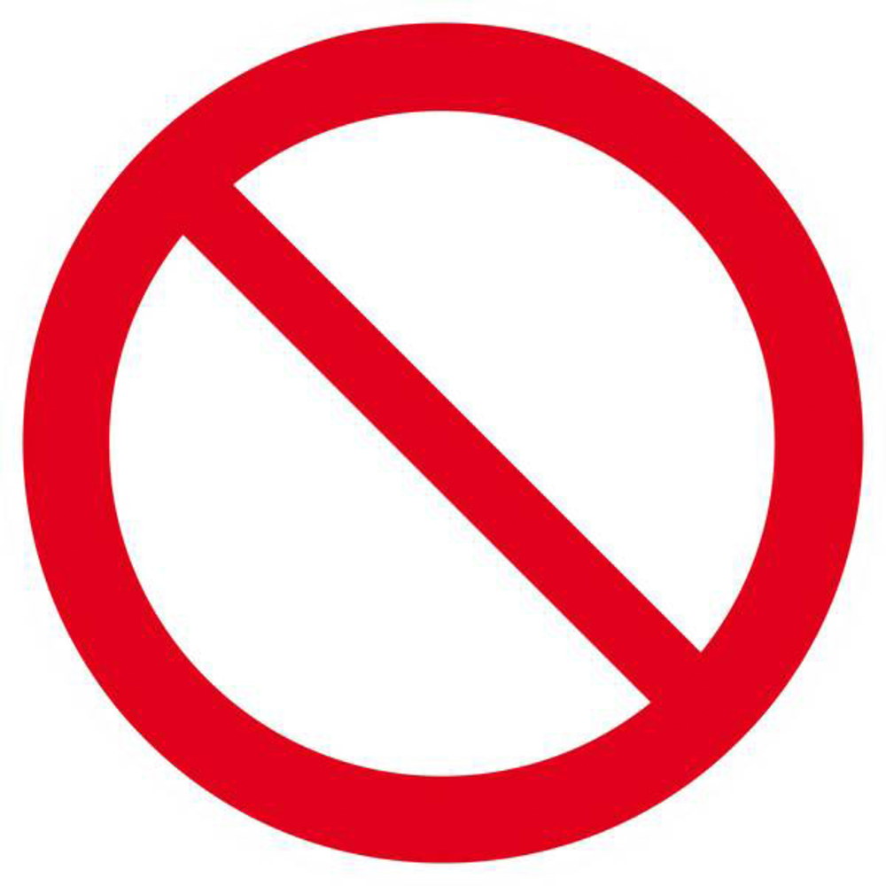 Panneau rigide INTERDICTION Ø180MM TALIAPLAST - 627259