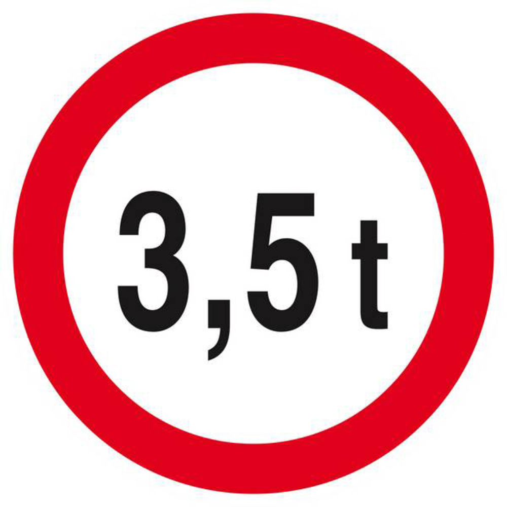 Panneau rigide INTERDIT AUX PLUS DE +3.5 TONNES Ø180MM TALIAPLAST - 627283