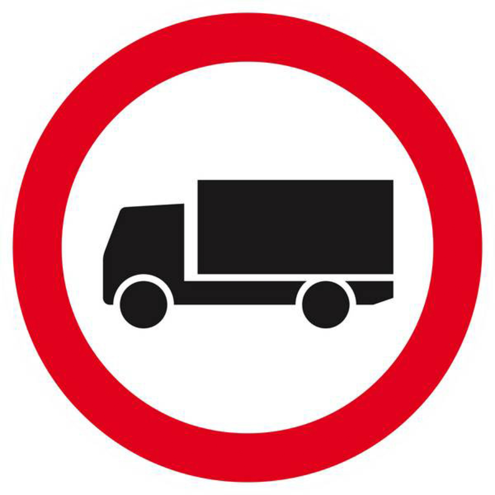 Panneau rigide INTERDIT AUX POIDS LOURDS Ø180MM TALIAPLAST - 627284