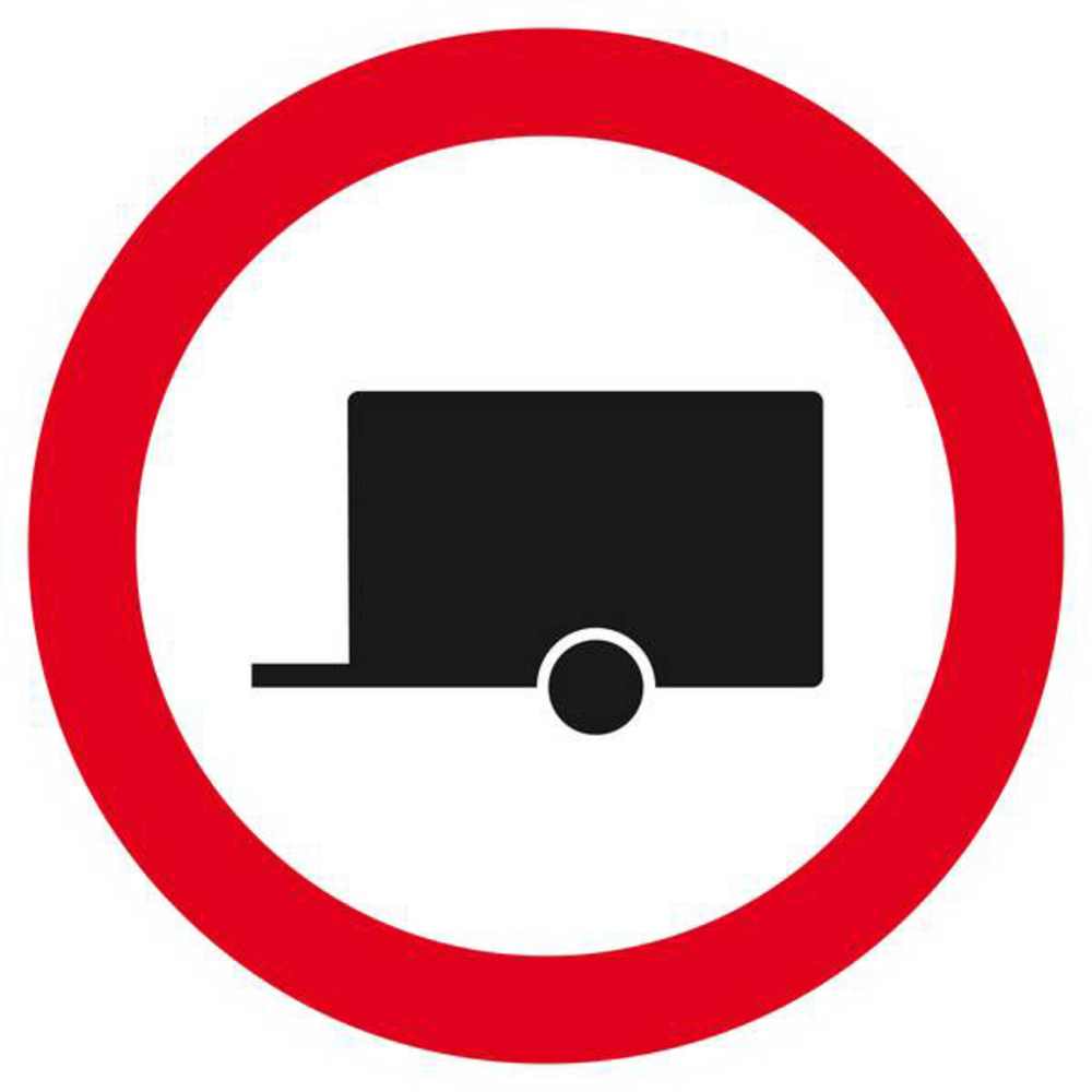 Panneau rigide INTERDIT AUX REMORQUES Ø180MM TALIAPLAST - 627295