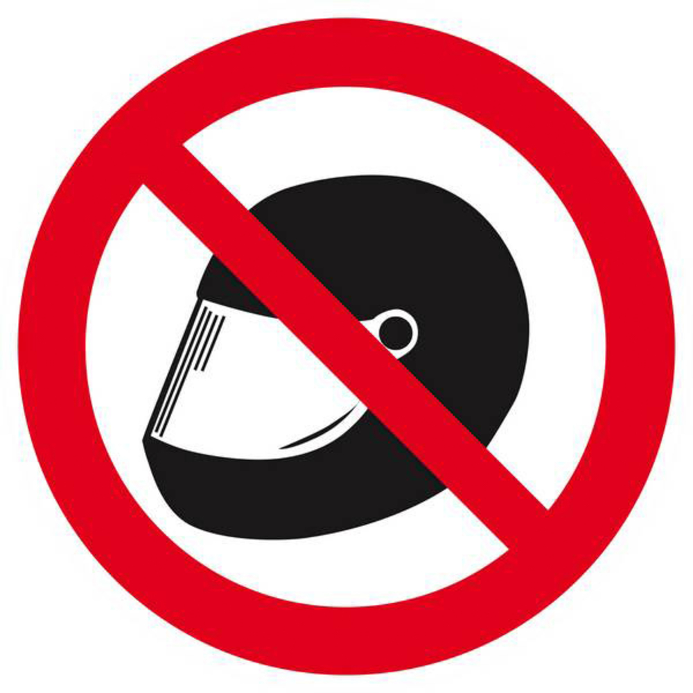 Panneau rigide CASQUE INTERDIT Ø180MM TALIAPLAST - 627312