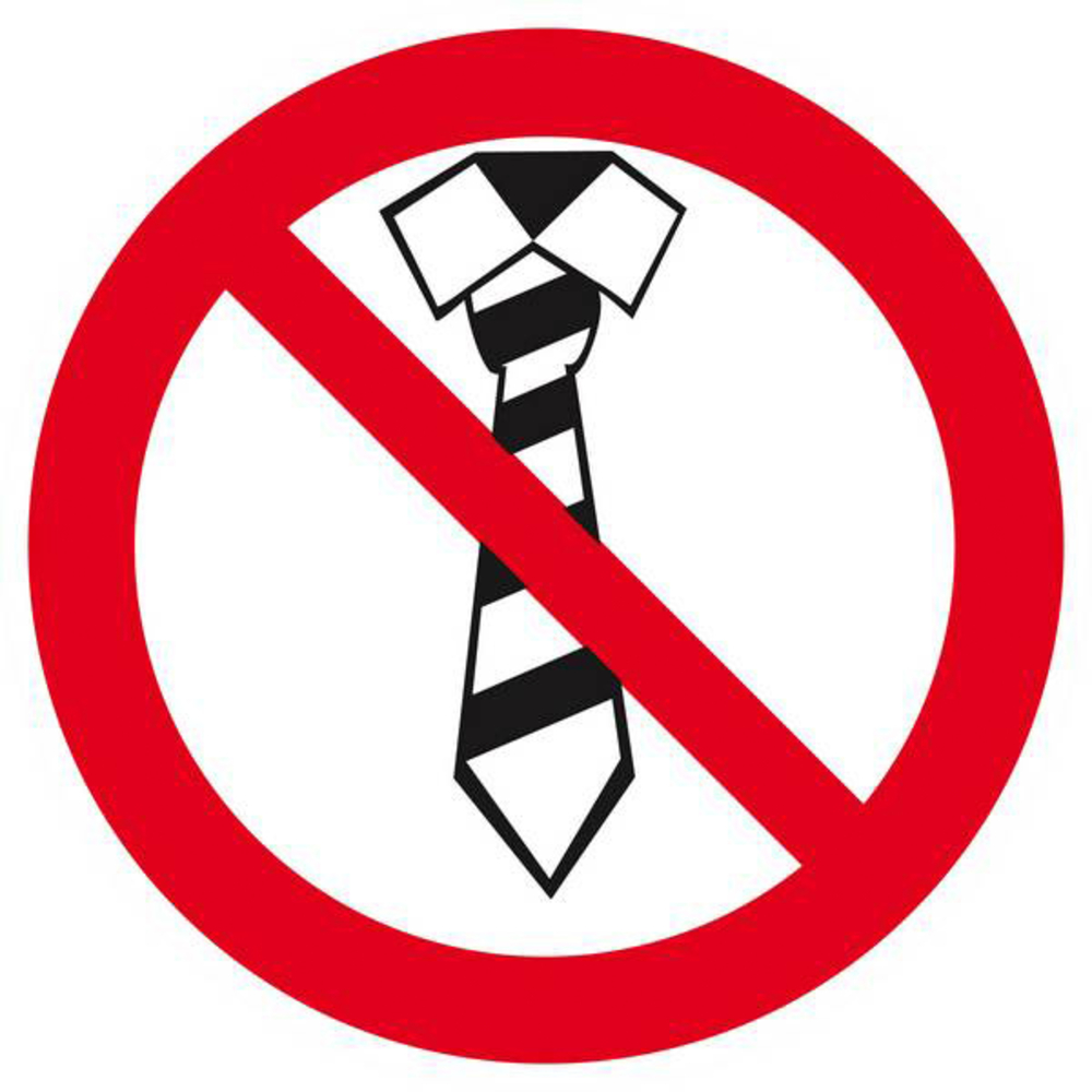 Panneau rigide CRAVATE INTERDITE Ø180MM TALIAPLAST - 627315