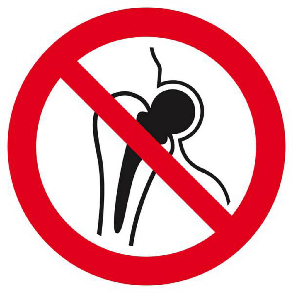 Panneau rigide ENTREE INTERD. PORTEURS D'IMPLANTS METALLIQUES D.180mm TALIAPLAST - 627317