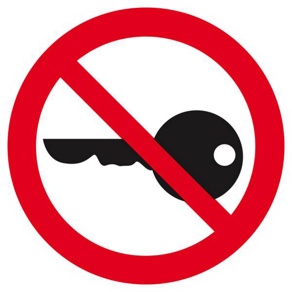 Panneau rigide DEMARRAGE INTERDIT Ø180MM TALIAPLAST - 627323