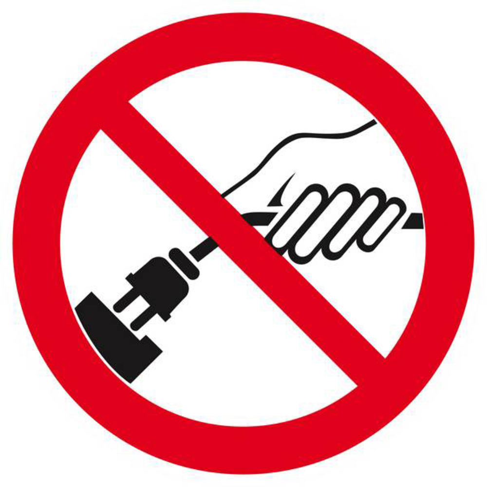 Panneau rigide INTERDIT DE RETIRER LA PRISE Ø180MM TALIAPLAST - 627324