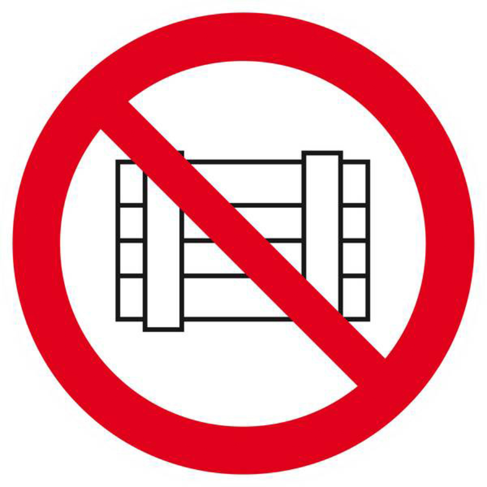 Panneau rigide NE PAS OBSTRUER Ø180MM TALIAPLAST - 627328