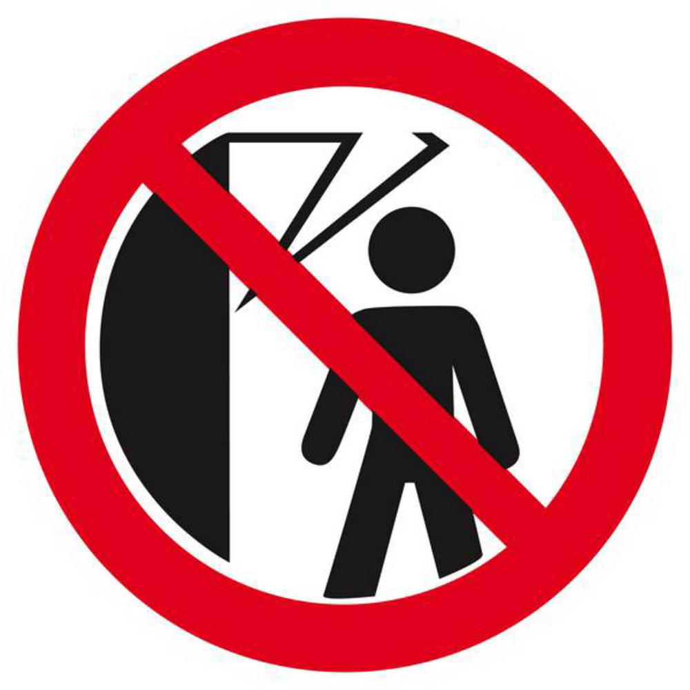 Panneau rigide INTERDIT DE PASSER SOUS LA MACHINE Ø180MM TALIAPLAST - 627331