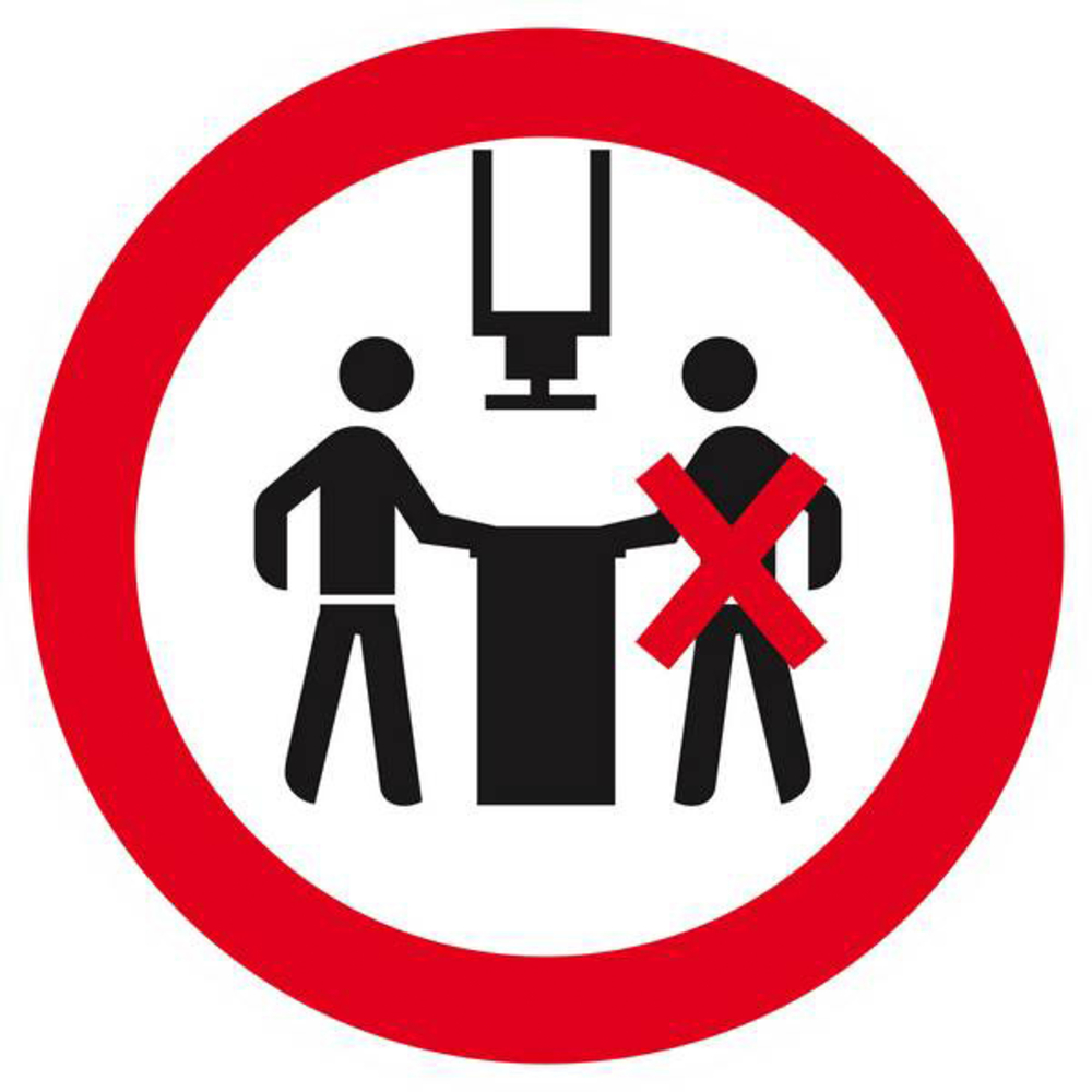 Panneau rigide INTERDIT A PLUS D'UNE PERSONNE Ø180MM TALIAPLAST - 627332