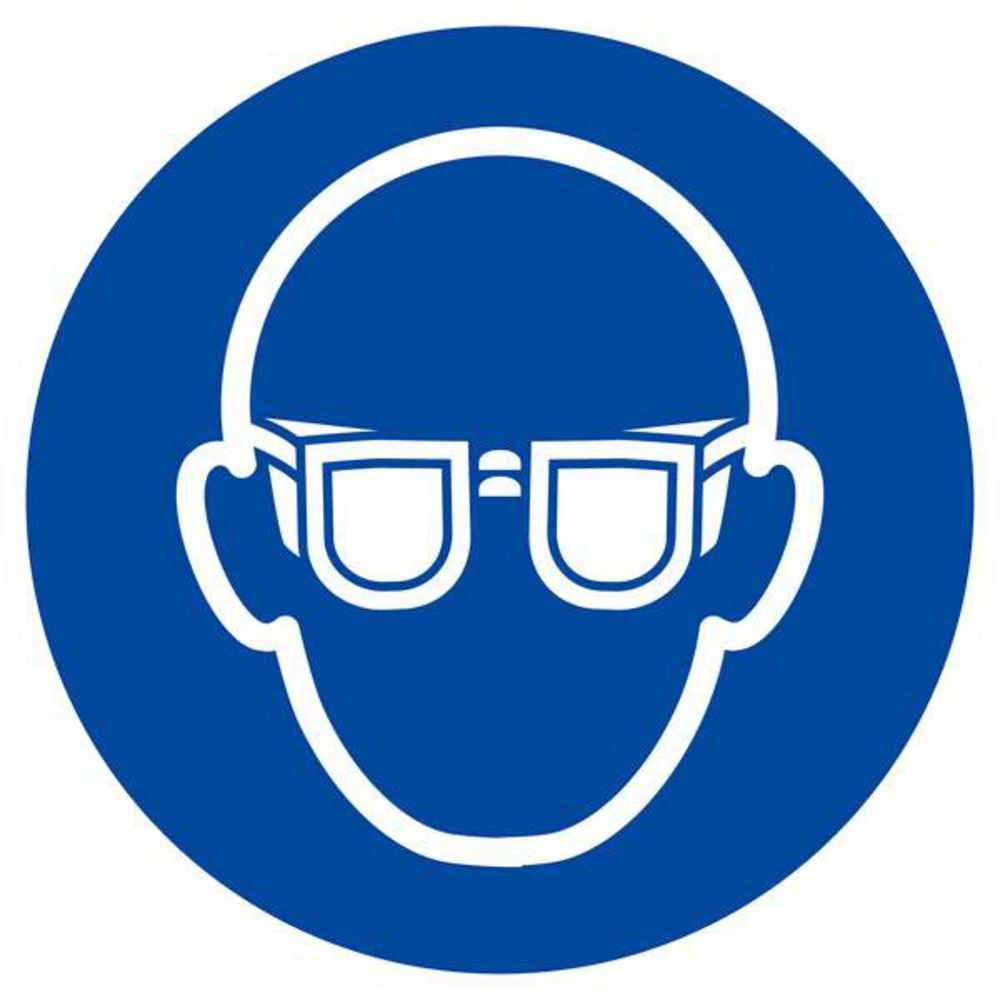 Panneau rigide LUNETTES DE PROTECTION OBLIGATOIRES Ø180MM TALIAPLAST - 627501