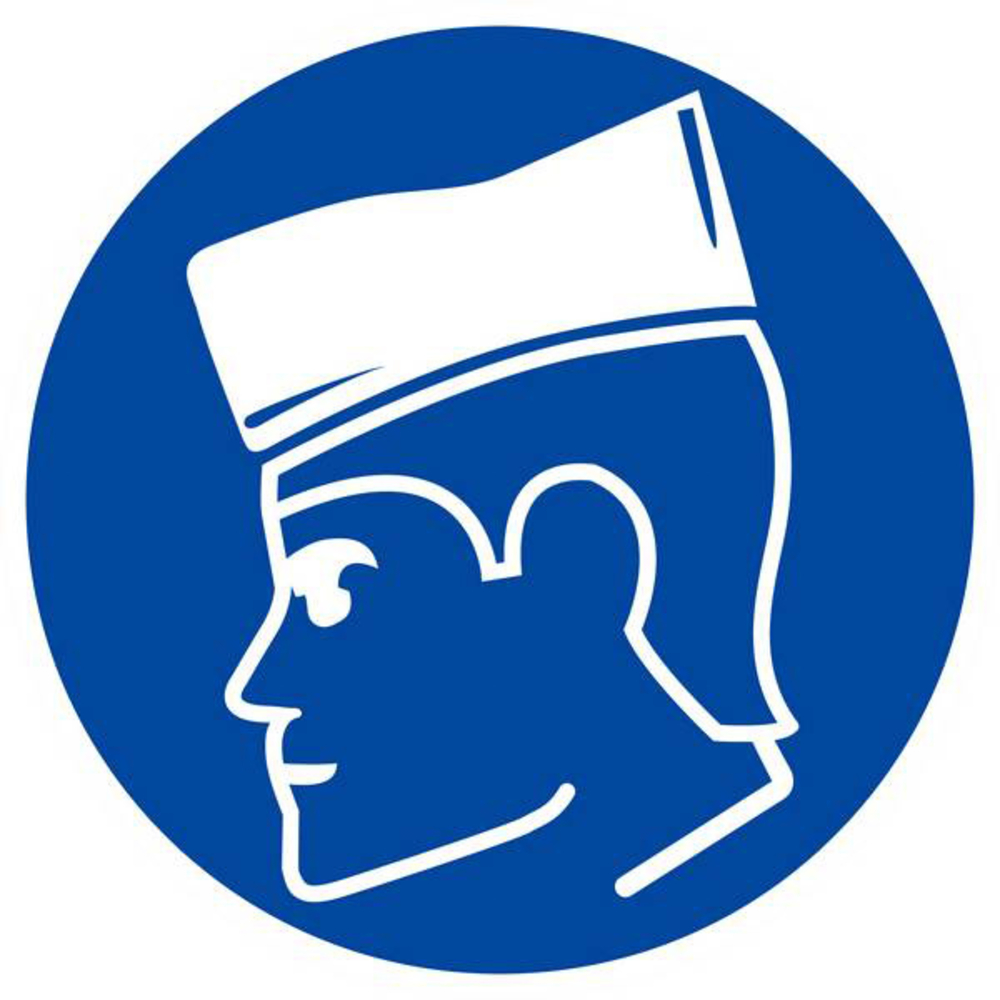 PANNEAU PORT DE LA COIFFE OBLIGATOIRE Ø180MM TALIAPLAST - 627504