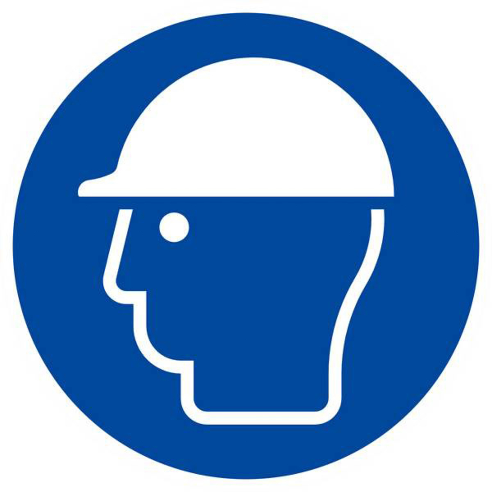 Panneau rigide CASQUE DE PROTECTION OBLIGATOIRE Ø180MM TALIAPLAST - 627507