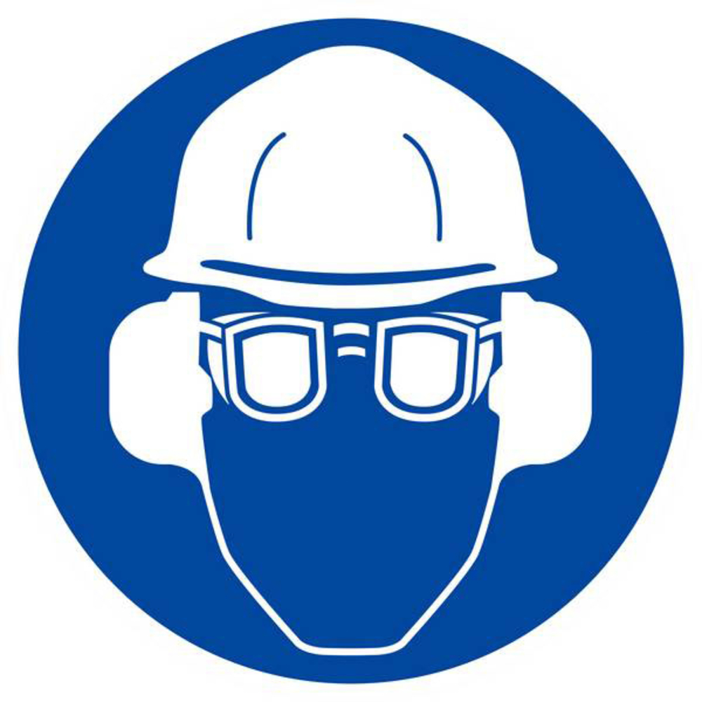 PANNEAU PROTECTION OBLIGATOIRE TETE/VUE/OUIE Ø180MM TALIAPLAST - 627508