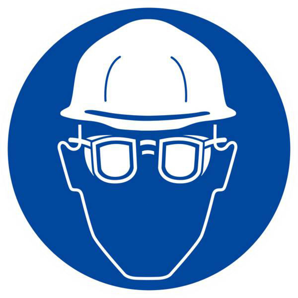 PANNEAU PROTECTION OBLIGATOIRE TETE ET VUE Ø180MM TALIAPLAST - 627509