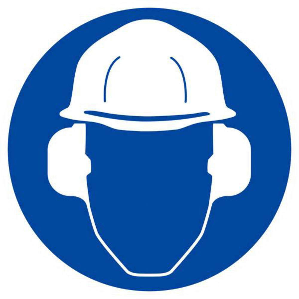 PANNEAU PROTECTION OBLIGATOIRE TETE ET OUIE Ø180MM TALIAPLAST - 627510