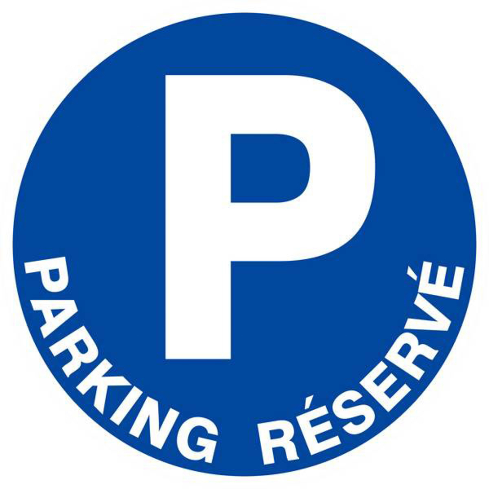Panneau rigide PARKING RESERVE Ø180MM TALIAPLAST - 627522