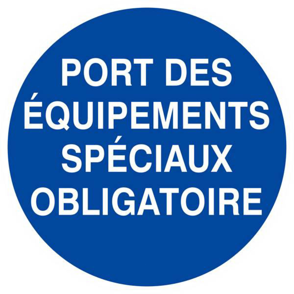 Panneau rigide PORT DES EQUIPEMENTS SPECIAUX OBLIGATOIRE Ø180MM TALIAPLAST - 627533