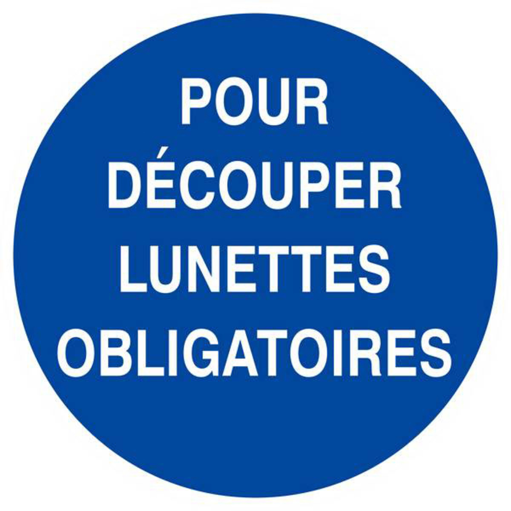 Panneau rigide POUR DECOUPER LUNETTES OBLIGATOIRES Ø180MM TALIAPLAST - 627534