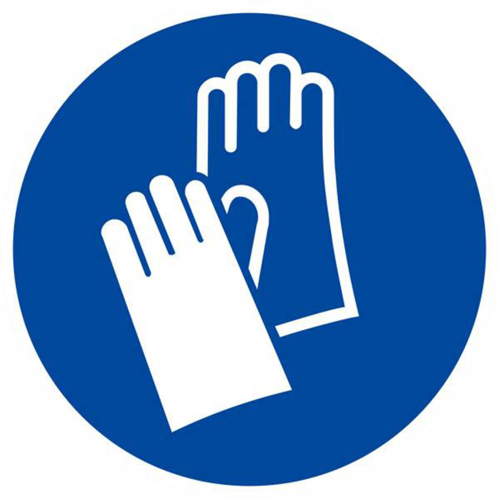 Panneau rigide GANTS DE PROTECTION OBLIGATOIRES Ø180MM TALIAPLAST - 627539