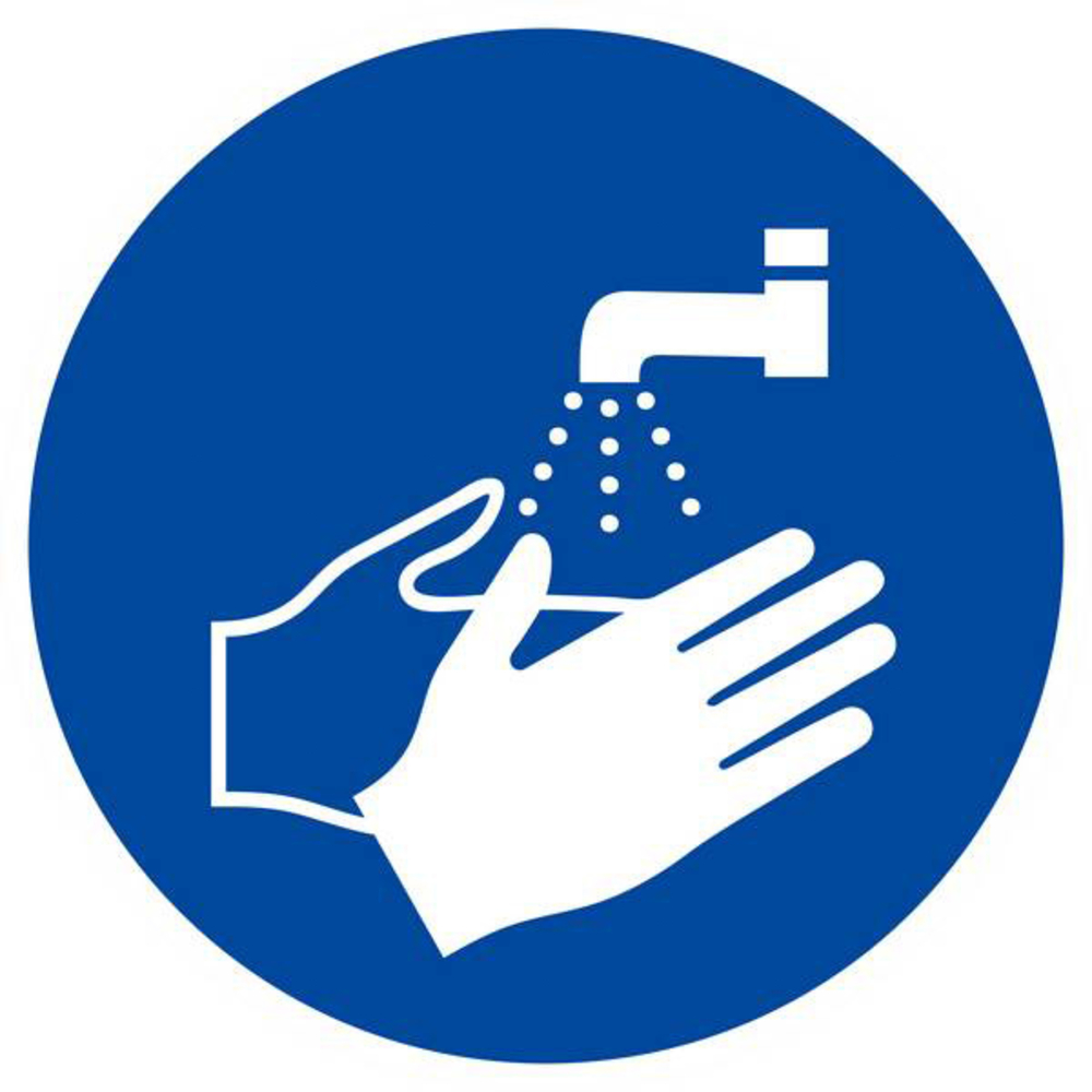 Panneau rigide LAVAGE DES MAINS OBLIGATOIRE Ø180MM TALIAPLAST - 627540