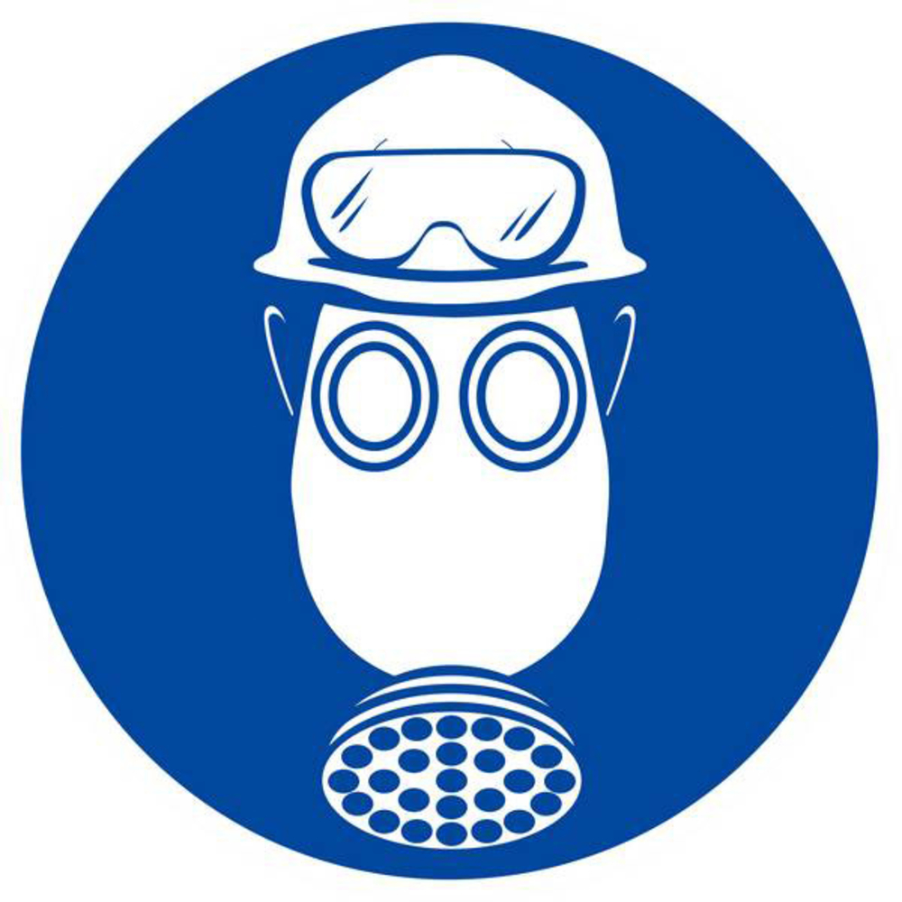 PROTEC° OBLIG. TETE/VUE/VOIES RESPIRA. C. ACIDE D.180mm TALIAPLAST - 627546