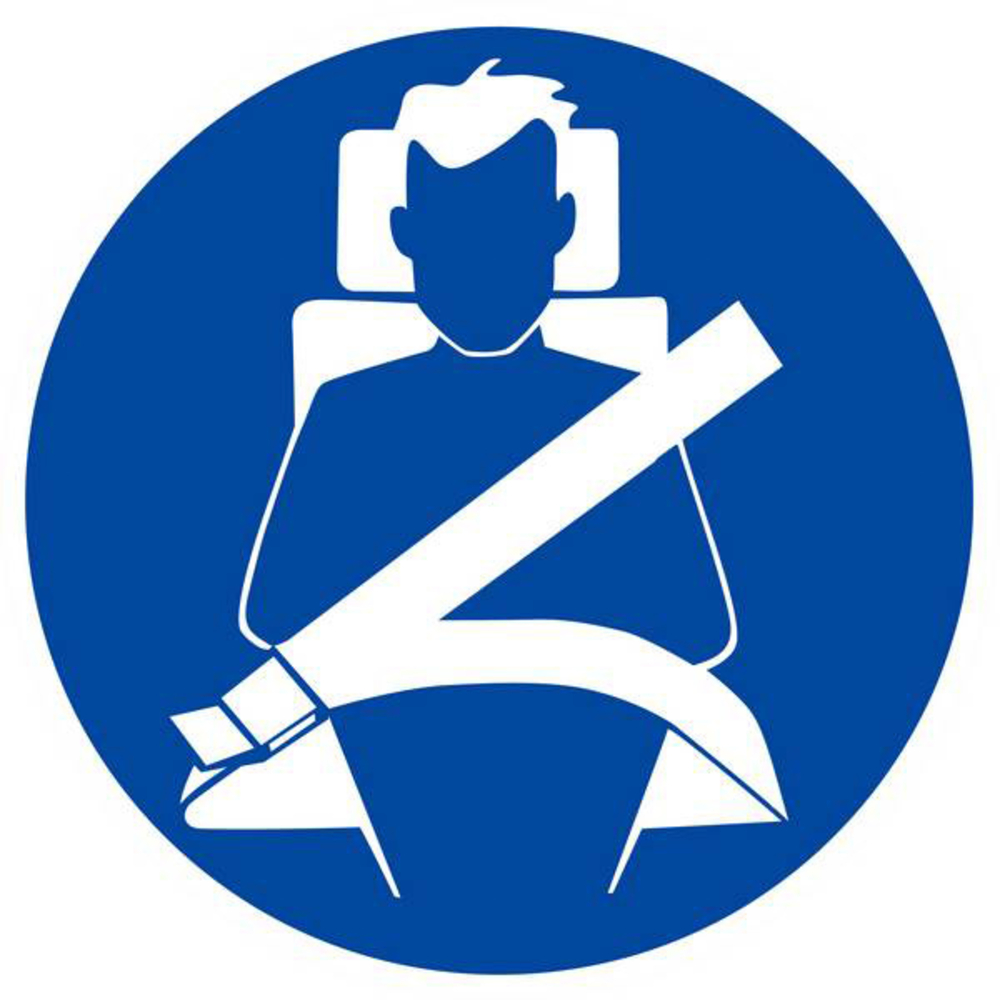 PANNEAU CEINTURE DE SECURITE OBLIGATOIRE Ø180MM TALIAPLAST - 627559