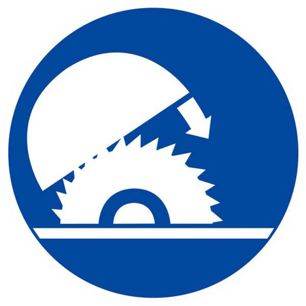 PANNEAU FERMER LA SCIE OBLIGATOIRE Ø180MM TALIAPLAST - 627561