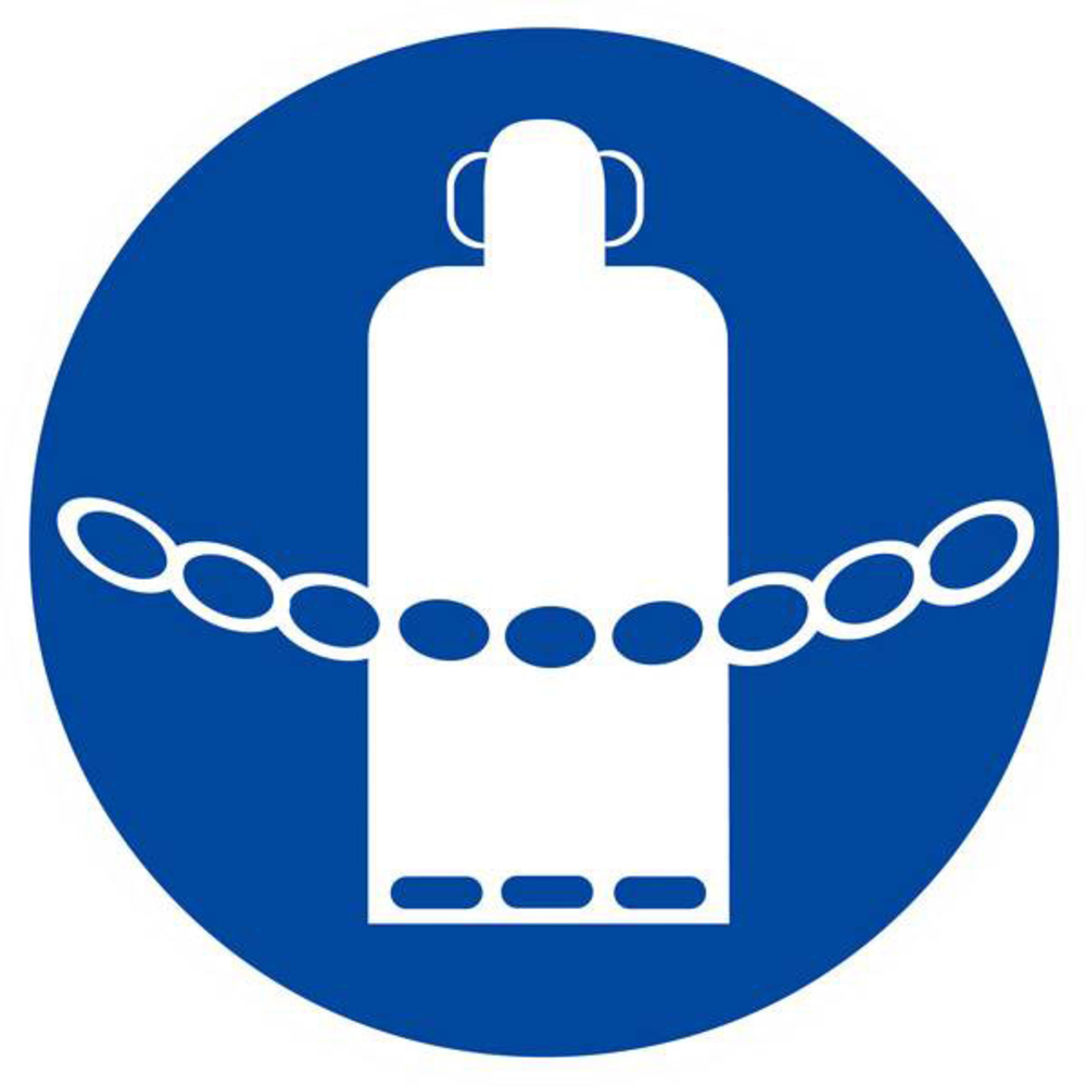 PANNEAU CHAINES BOUTEILLES DE GAZ OBLIGATOIRES Ø180MM TALIAPLAST - 627563