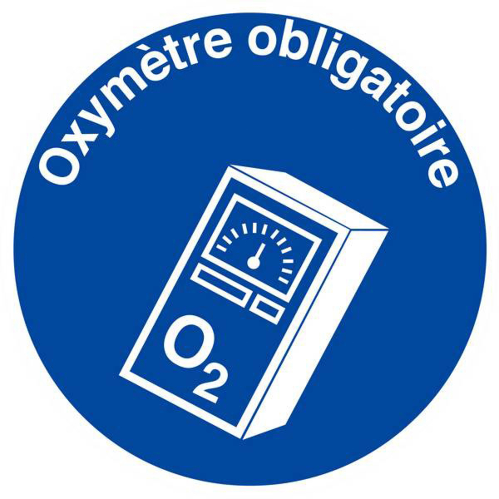 PANNEAU OXYMETRE OBLIGATOIRE Ø180MM TALIAPLAST - 627572