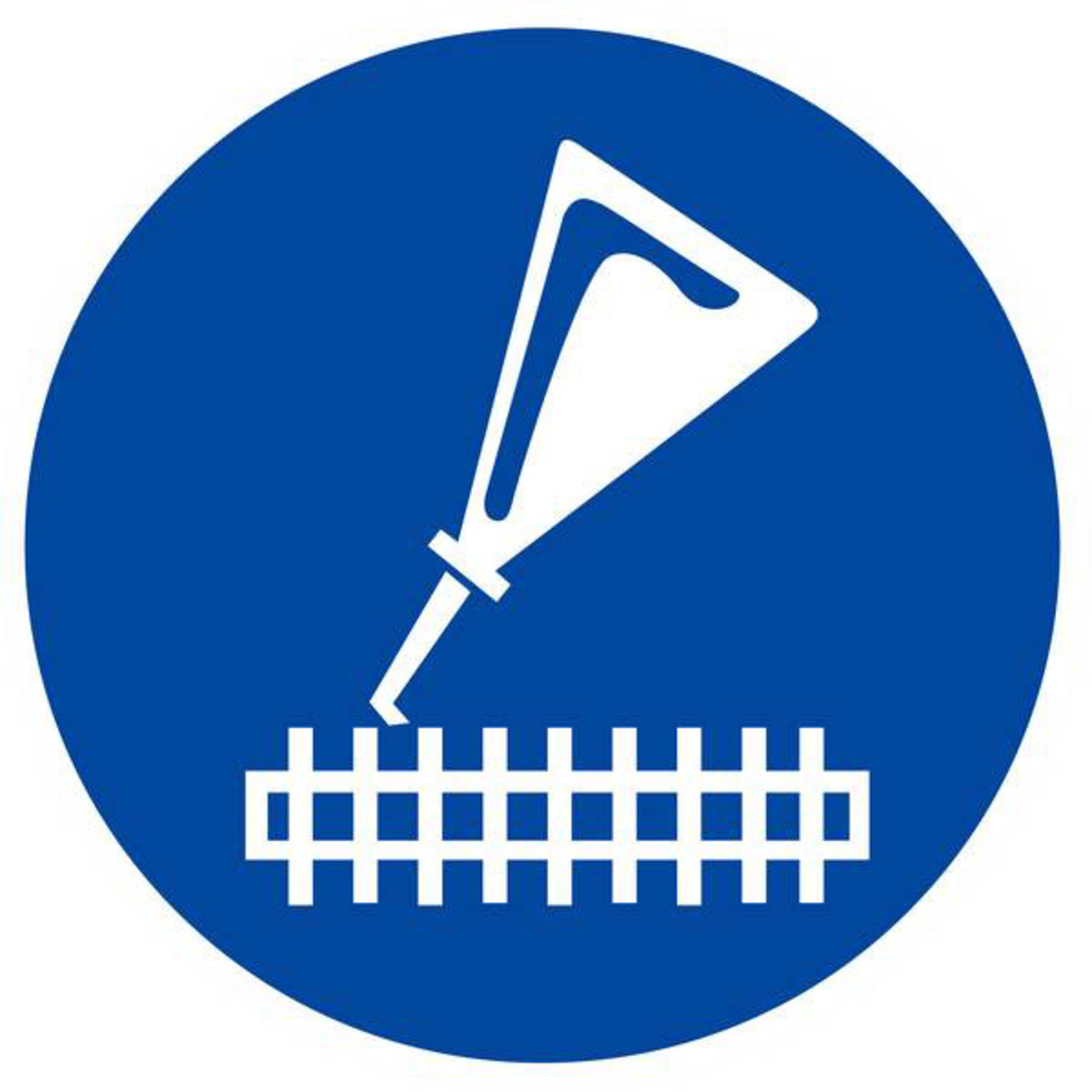 PANNEAU HUILER LES COUTEAUX OBLIGATOIRE Ø180MM TALIAPLAST - 627573