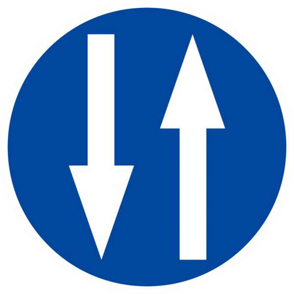 Panneau rigide CIRCULATION A DOUBLE SENS Ø180MM TALIAPLAST - 627584